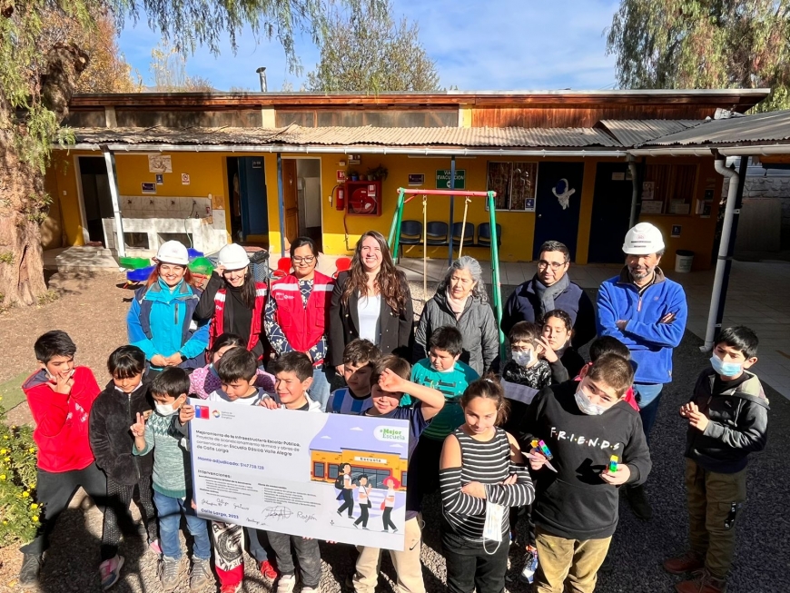 Se Iniciaron Las Obras De Mejoramiento Energético En Escuela Valle Alegre De Calle Larga