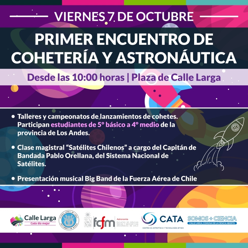 Primer Encuentro De Cohetería Y Astronáutica Se Realizará Este Viernes En Calle Larga